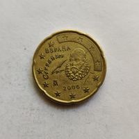 Испания 20 евроцентов 2006 г.