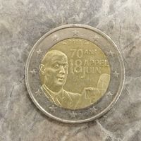 2 евро  2010 Речь Шарля де Голля 18 июня