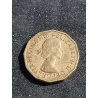 Великобритания 3 пенса 1956