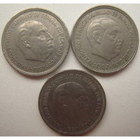 Испания 5 песет 1957 г. Цена за 1 шт.