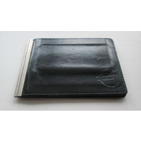 Бумажник,натуральная лаковая кожа,С зажимом для купюр,