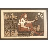 Нотгельд 25 пфеннигов 1921 год. Брауншвейг. Веймарская республика