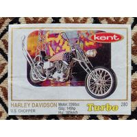 Вкладыш Turbo (Турбо) 5 серия (261-330, Yellow, золотая толстая рамка), номер 280, Harley Davidson U.S. Chopper. Возможен небольшой торг.