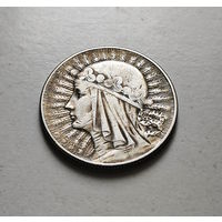 5 злотых 1933 г.  Ядвига, Варшава, лот рп-5,2