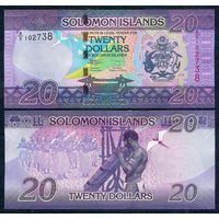 Соломоновы острова 20 долларов образца 2017 год, UNC