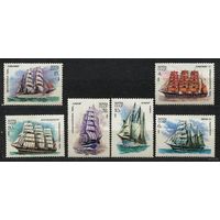 Учебный парусный флот. 1981. Полная серия 6 марок. Чистые