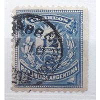 Аргентина 1882г. Стандарт 12 сентаво.гаш.