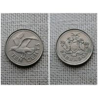 Барбадос 10 центов 2000 /чайка