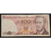 Польша 100 злотых 1988 г.Л Варынский СерияRM 4405057