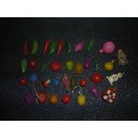 Миниатюрные Ёлочные Игрушки. СССР. 35 шт