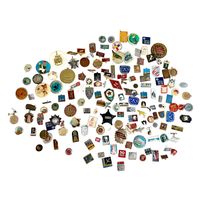 Лот с 1 рубля. Значки сборные