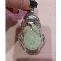 Ёлочная игрушка, стекло, дед мороз