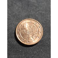 Германия 1 евроцент 2015 F