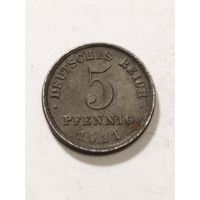 Германия 5 пфенинг 1921