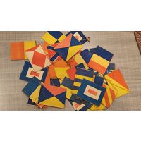 Елочная игрушка гирлянда флажки новогодние бумага