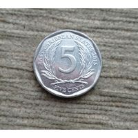 Werty71 Карибские острова 5 центов 2015 Елизавета 2 Карибы