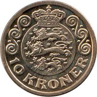 Дания 10 крон, 2020 UNC