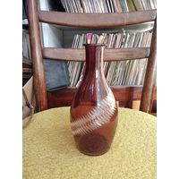 Графин Красное стекло резьба