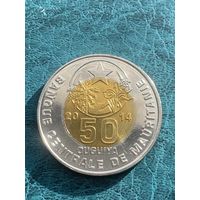 Мавритания 50 угий 2014