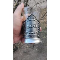 ПОДСТАКАННИК РЖД МЕЛЬХИОР  КОЛЬЧУГИНО ОРИГИНАЛ СТАКАН В ПОДАРОК  Распродажа Коллекции !!! Экспресс Аукцион с рубля без МПЦ и прочего 3 ДНЯ  .Много лотов в продаже .