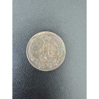 1 сантим 1937 года. Хорошее состояние. С 1 рубля