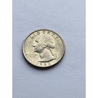 25 центов 1992 г., США