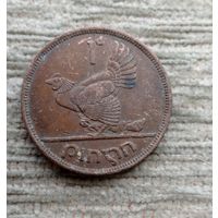 Werty71 Ирландия 1 пенни 1942 Наседка с цыплятами