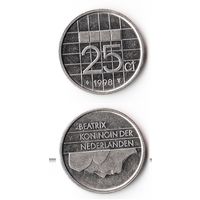 25 центов Нидерланды 1998 года
