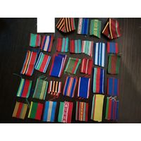 Лента к медалям, на планку, остатки (кусочки) см.фото