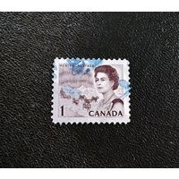 Марка Канада 1967 год Королева