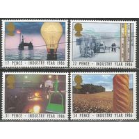 Британия. Год промышленности. 1986г. Mi#1056-59. Серия.