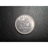Бразилия 50 сентаво 1987