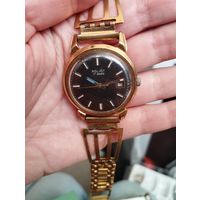 Часы наручные с браслетом Полет, Au20M. СССР