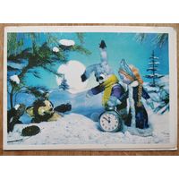 Алтайский Ю. С Новым годом! 1975 г. Двойная. Чистая.