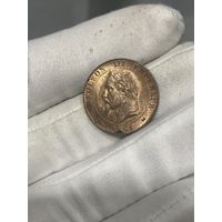2 сантима 1861 K UNC ярчайшая! Много лотов