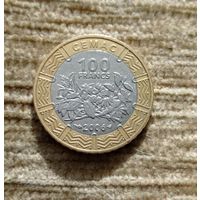 Werty71 Центральная Африка 100 франков 2006 биметалл