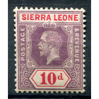 Британские колонии - Сьерра-Леоне - 1912г. - король Георг V, 10 P - 1 марка - MH [Mi 91]. #4-B5-130-A-1
