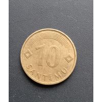 10 сантимов 1992г.   Латвия