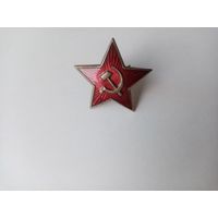 ЗВЕЗДОЧКА БОЛЬШАЯ (ЛАТУНЬ ЭМАЛЬ СССР)-4