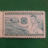 США 1952. 50 летие молодежной организации The 4-H clubs