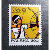 Марка Польша 1972 год Олимпийские игры