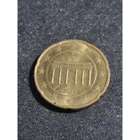 Германия 20 евроцентов 2002 F