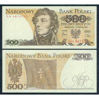 Польша 500 злотых 1982 год, аUNC