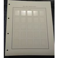 Листы для марок Великобритании 4 штуки Definitive Stamps Country