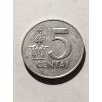 Литва 5 центов 1991