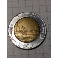 500 лир Италия  1991 год