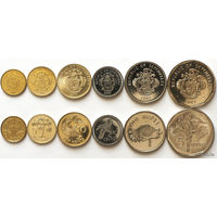 Сейшелы набор монет 1, 5, 10, 25 центов; 1, 5 рупий, UNC. Сейшельские острова. Краб. Рыба-меч. Попугай. Пальма. Герб. Сторгуй за свою цену, предложи обмен! Y320