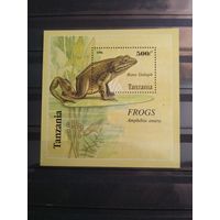 Танзания 1996 г. Блок Лягушки.