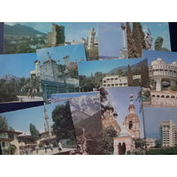 Комплект календариков 1991 г.  Города Крыма. (укр. яз.).