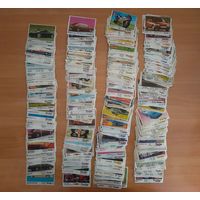 Вкладыши TURBO ТУРБО разных серий (мяты и фиолетов нет) 600+ шт. Состояние разное от хорошего до некондиции. Смотрите фото, все в принципе видно, без притензий в дальнейшем.В коллекцию одним лотом.